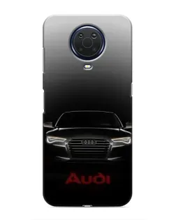 Чехол для Nokia G20 с картинкой «Audi — градиентный контур»