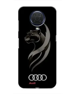 Чехол для Nokia G20 с картинкой «Графика — пантера и Audi»