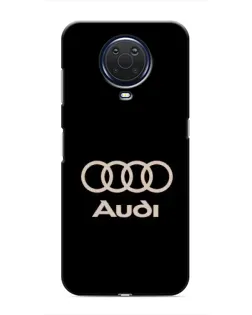 Чехол для Nokia G20 с картинкой «Audi — золотой логотип»