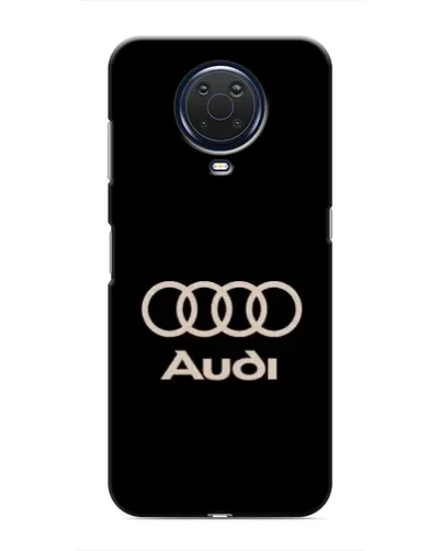 Чехол для Nokia G20 с картинкой «Audi — золотой логотип»