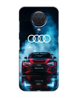 Чехол для Nokia G20 с картинкой «Audi Sport — неон»