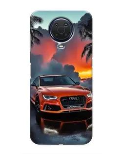 Чехол для Nokia G20 с картинкой «Audi — закат»