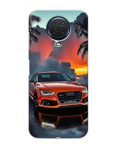 Чехол для Nokia G20 с картинкой «Audi — закат»