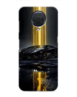 Чехол для Nokia G20 с картинкой «Ночной Lamborghini драйв»