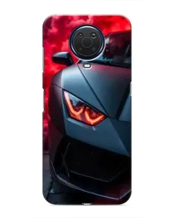 Чехол для Nokia G20 с картинкой «Lamborghini красное сияние»