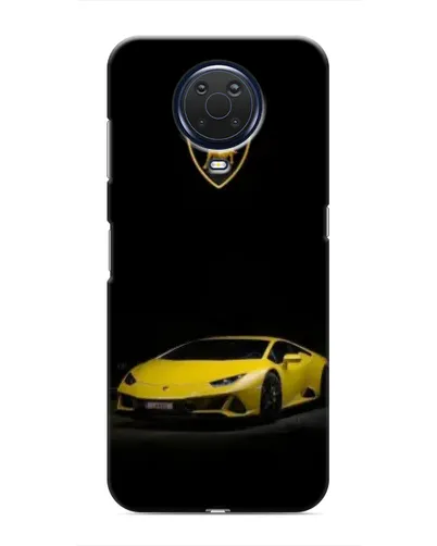 Чехол для Nokia G20 с картинкой «Lamborghini желтый акцент»