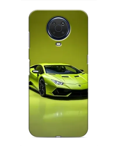 Чехол для Nokia G20 с картинкой «Салатовый Lamborghini Huracan»