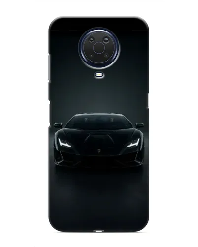 Чехол для Nokia G20 с картинкой «Черный Lamborghini Aventador»