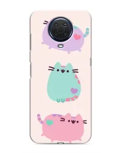 Чехол для Nokia G20 с картинкой «Pusheen трио» Чехол для Nokia G20 с картинкой «Pusheen трио»