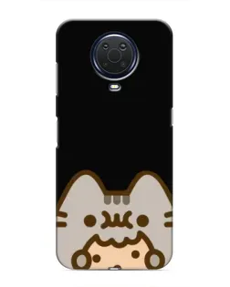 Чехол для Nokia G20 с картинкой «Пушин на черном»
