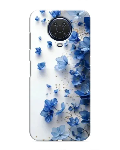 Чохол для Nokia G20 з картинкою «Блакитний квітковий каскад»