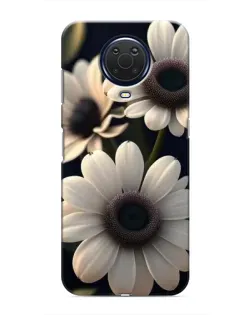 Чохол для Nokia G20 з картинкою «Білі маргаритки макро»
