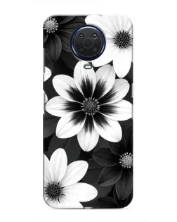 Чохол для Nokia G20 з картинкою «Монохромні айстри»