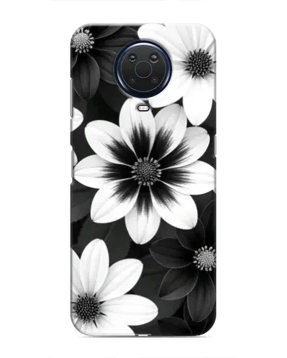 Чохол для Nokia G20 з картинкою «Монохромні айстри»