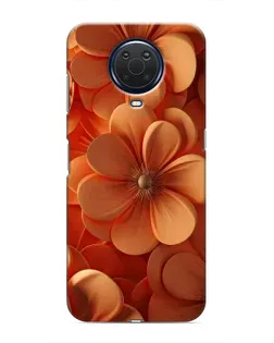 Чохол для Nokia G20 з картинкою «Помаранчева макро квітка»