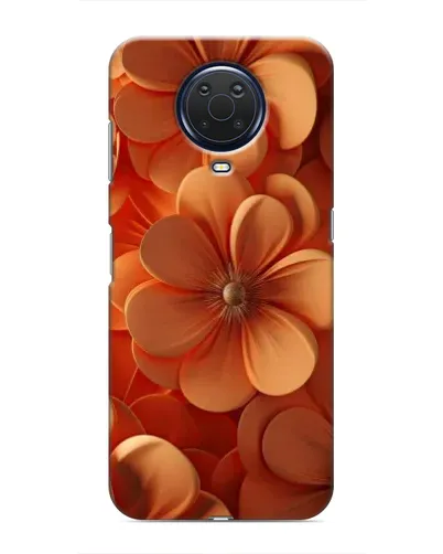 Чохол для Nokia G20 з картинкою «Помаранчева макро квітка»