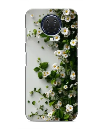 Чохол для Nokia G20 з картинкою «Гілка дрібних білих квітів»