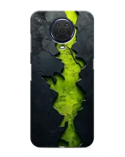 Чохол для Nokia G20 з картинкою «Салатовий розлом скелі»