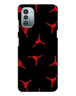 Чохол для Nokia G21 з картинкою «Jordan Red Pattern» Чохол для Nokia G21 з картинкою «Jordan Red Pattern»