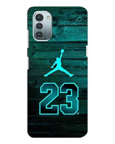 Чехол для Nokia G21 с картинкой «Jordan Cyan 23»