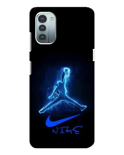 Чехол для Nokia G21 с картинкой «Jordan Neon Blue»