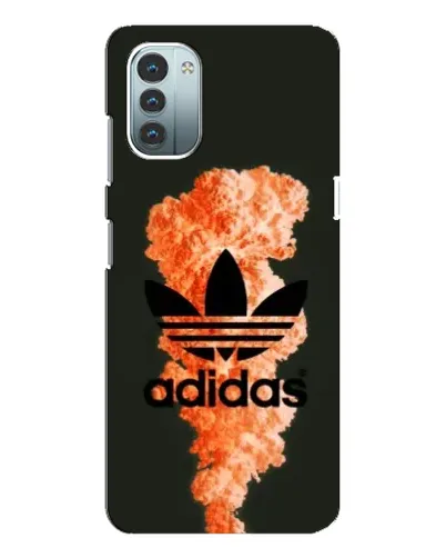 Чохол для Nokia G21 з картинкою «Помаранчевий дим Adidas»