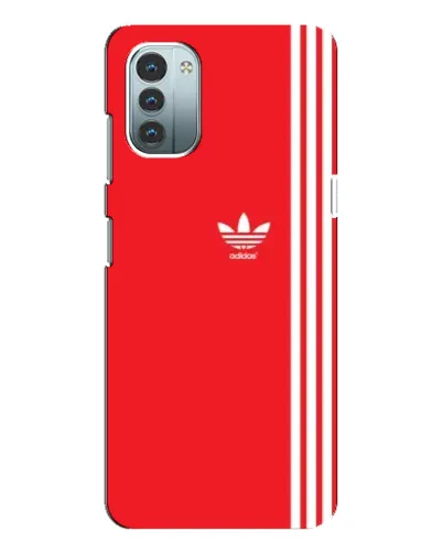 Чохол для Nokia G21 з картинкою «Червоний мінімалізм Adidas»
