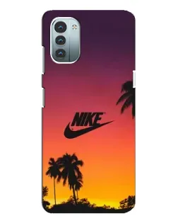 Чохол для Nokia G21 з картинкою «Nike на заході сонця»