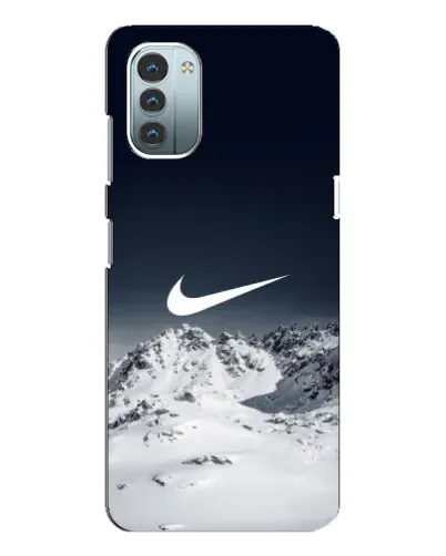 Чохол для Nokia G21 з картинкою «Nike — зимові гори» Чохол для Nokia G21 з картинкою «Nike — зимові гори»