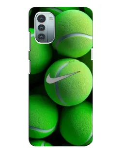 Чохол для Nokia G21 з картинкою «Тенісні м'ячі Найк»