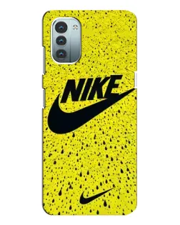 Чохол для Nokia G21 з картинкою «Жовтий текстурний Nike»