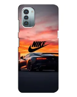 Чохол для Nokia G21 з картинкою «Nike та суперкар»