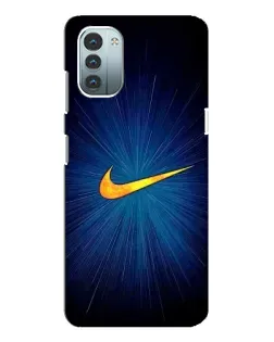Чехол для Nokia G21 с картинкой «Синий пульс Nike» Чехол для Nokia G21 с картинкой «Синий пульс Nike»