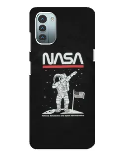 Чохол для Nokia G21 з картинкою «NASA — крокуємо по Місяцю»