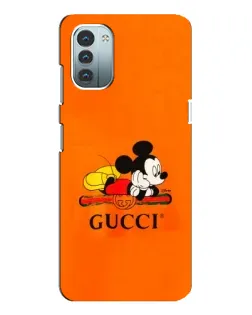 Чохол для Nokia G21 з картинкою «Міккі Маус Gucci — помаранч» Чохол для Nokia G21 з картинкою «Міккі Маус Gucci — помаранч»