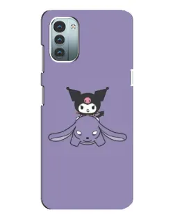 Чохол для Nokia G21 з картинкою «Kuromi на ліловому фоні»