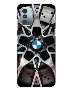 Чехол для Nokia G21 с картинкой «BMW — деталь диска» Чехол для Nokia G21 с картинкой «BMW — деталь диска»