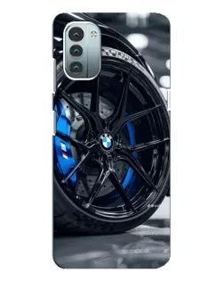 Чохол для Nokia G21 з картинкою «Колесо BMW зблизька»