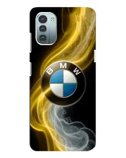 Чохол для Nokia G21 з картинкою «Золотистий дим BMW»