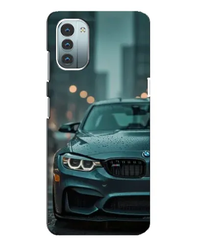 Чохол для Nokia G21 з картинкою «BMW у вогнях міста»