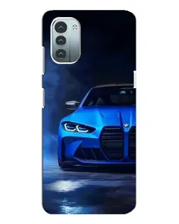 Чохол для Nokia G21 з картинкою «Блакитна BMW M4»