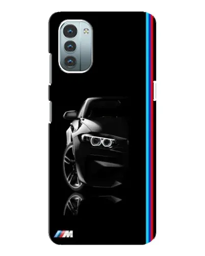 Чохол для Nokia G21 з картинкою «Силует BMW в темряві»