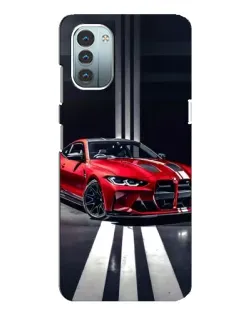 Чохол для Nokia G21 з картинкою «Червона BMW на дорозі»