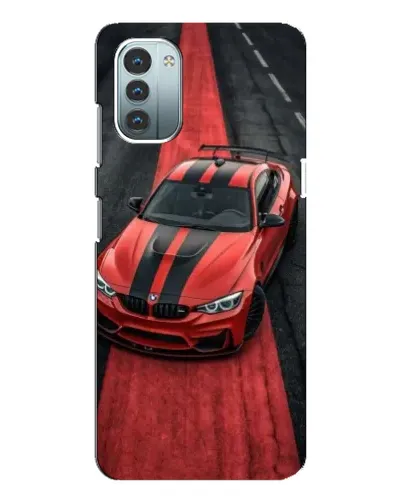Чохол для Nokia G21 з картинкою «BMW на червоній доріжці»