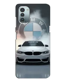 Чохол для Nokia G21 з картинкою «BMW в білому диму»