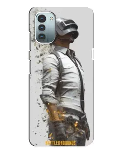 Чохол для Nokia G21 з картинкою «PUBG — боєць у пилу»