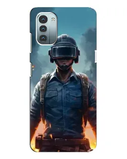 Чохол для Nokia G21 з картинкою «PUBG — реалістичний герой»