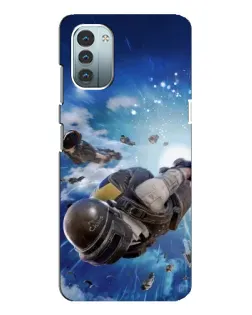 Чохол для Nokia G21 з картинкою «Десант PUBG — стрибок»