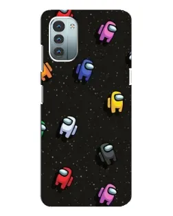 Чехол для Nokia G21 с картинкой «Космический паттерн Among Us»