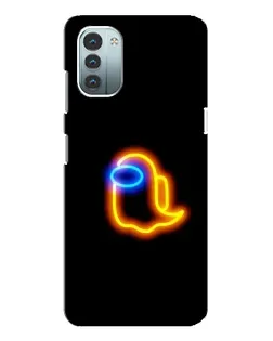Чехол для Nokia G21 с картинкой «Among Us неоновое сияние»